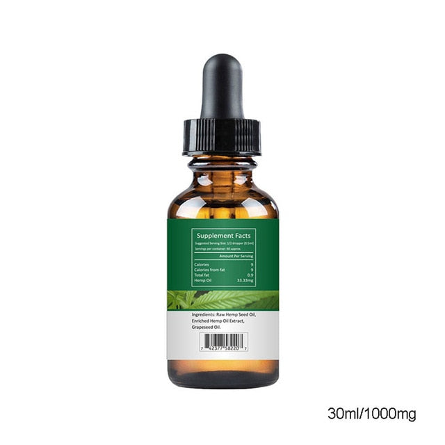 2019 Newly Essential Oil Hemp Seed Relieve Stress Pain Care Sleeping Aid Relax Soothing Product