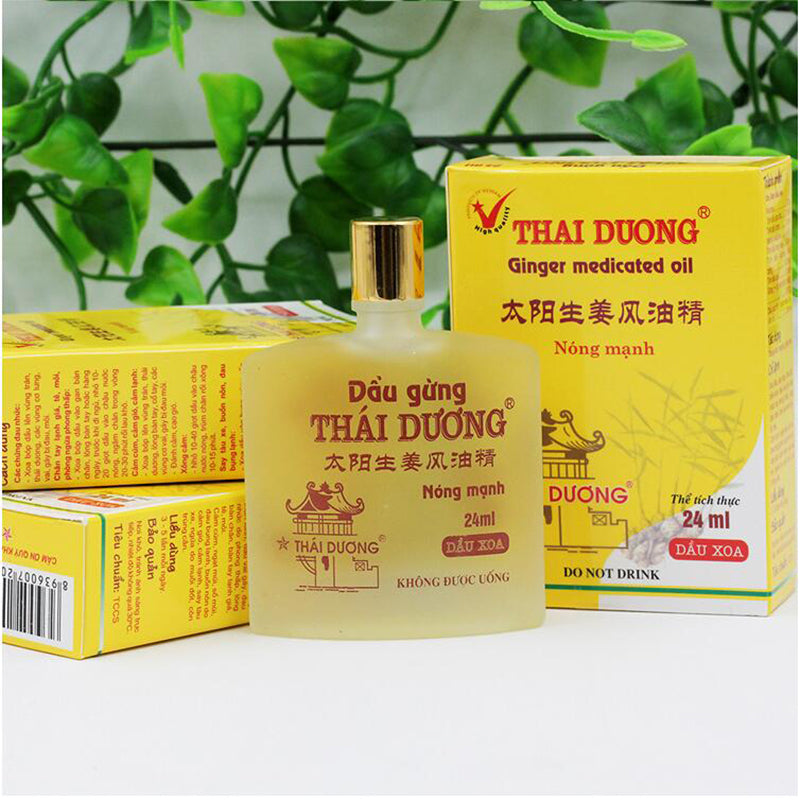 Vietnam genger star Tiger Balm oil For Cold Headache Stomachache Dizziness Heat Stroke Insect Stings Essential Balm 24ml/pcs