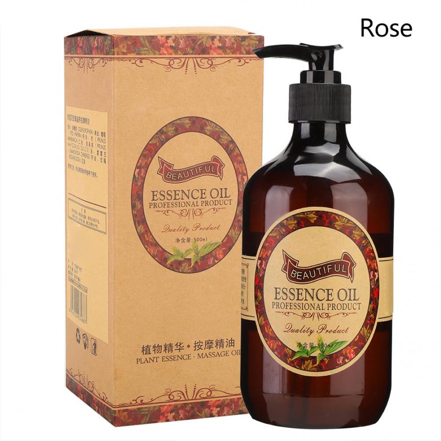 Rose Essential Oil Skin Nourishing Moisturizing Muscle Pain Fatigue Relief Massage Oil (500ml) Nourishing Essential Oil