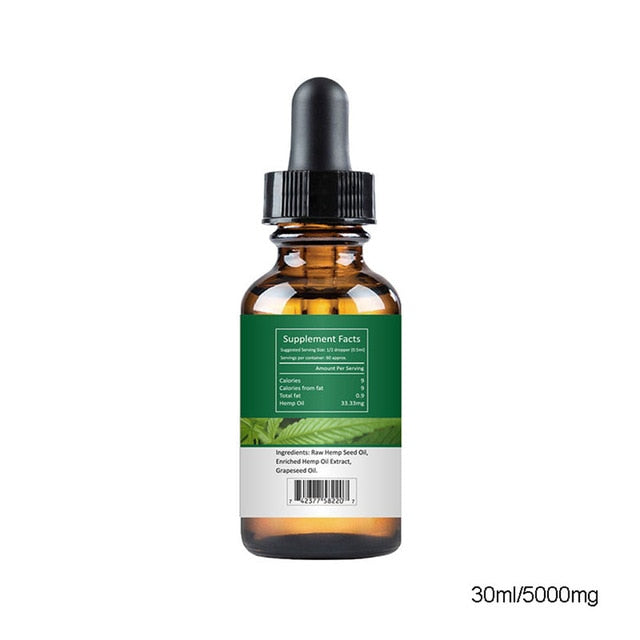 2019 Newly Essential Oil Hemp Seed Relieve Stress Pain Care Sleeping Aid Relax Soothing Product