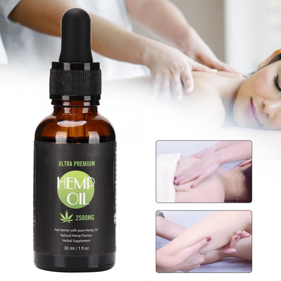 Hemp Oil Body Massage Pain Relief Anxiety Improve Sleep Hemp Seed Essential Oil 30ml  Pain Relief Hemp Oil