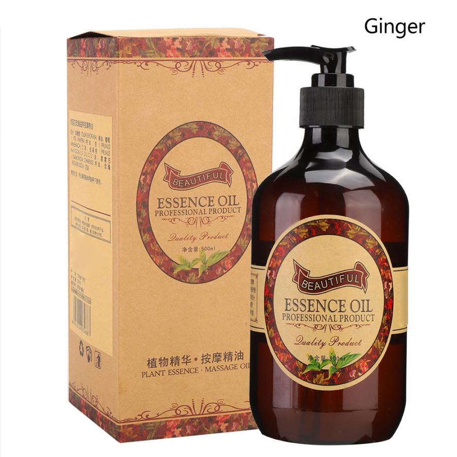Ginger Essential Oil Skin Nourishing Moisturizing  Muscle Pain Relief Massage Oil (500ml)